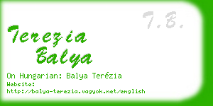 terezia balya business card